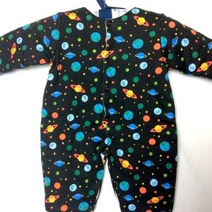 4/$25 NWT Black Winter‎ Orbit Quilted Romper